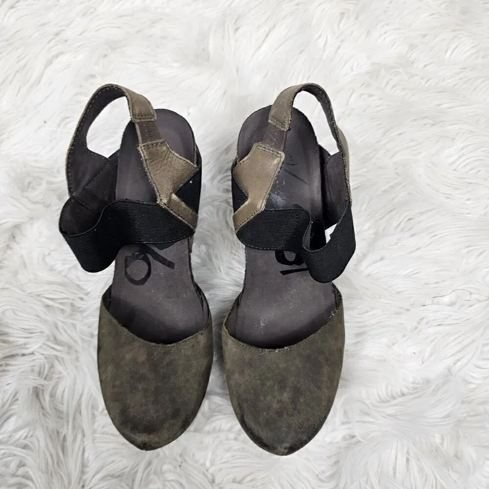 Otbt Rexburg Wedge Pump Women's Size 6 Chocolate Brown Women's
